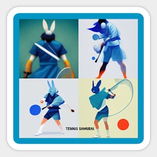 Tennis Samurai Sticker